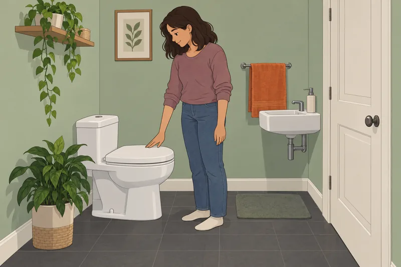 Is My Poop guides a quiet bathroom check.