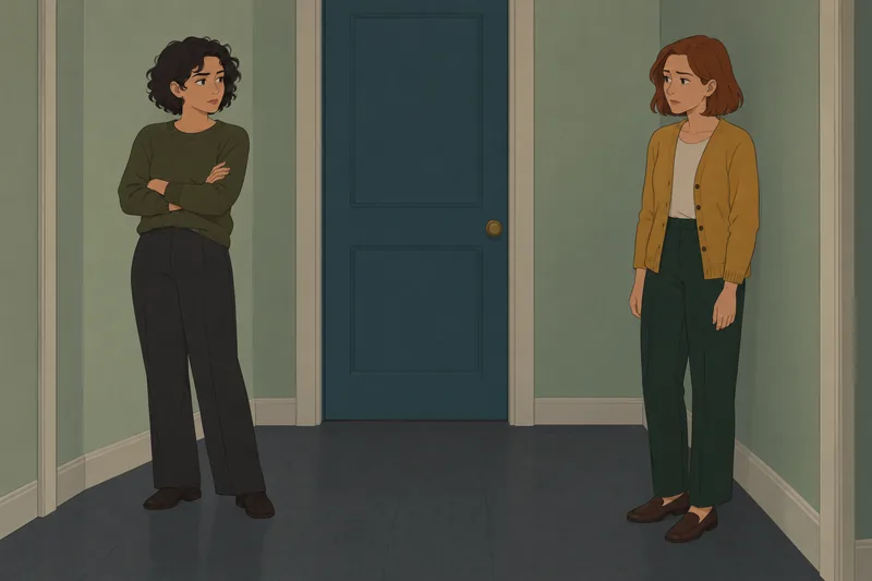 ¿Mi hermana es? Ella protege un límite privado.