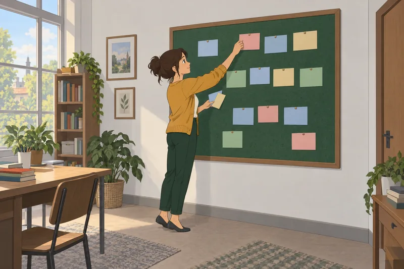 Is My Story unfolds on a revision board.