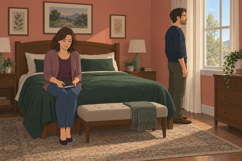 ¿Mi esposa muestra? Un cuaderno se cierra.