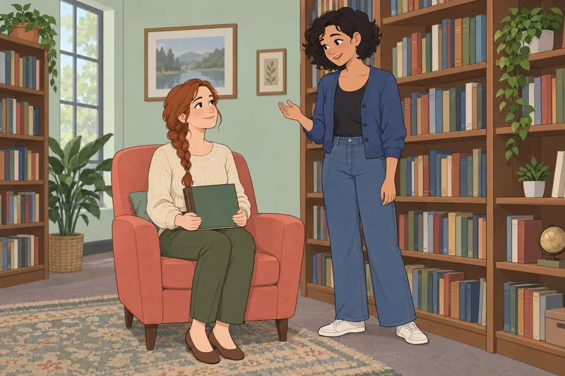cuestionario ¿Es ella — dos amigas revisan un álbum.