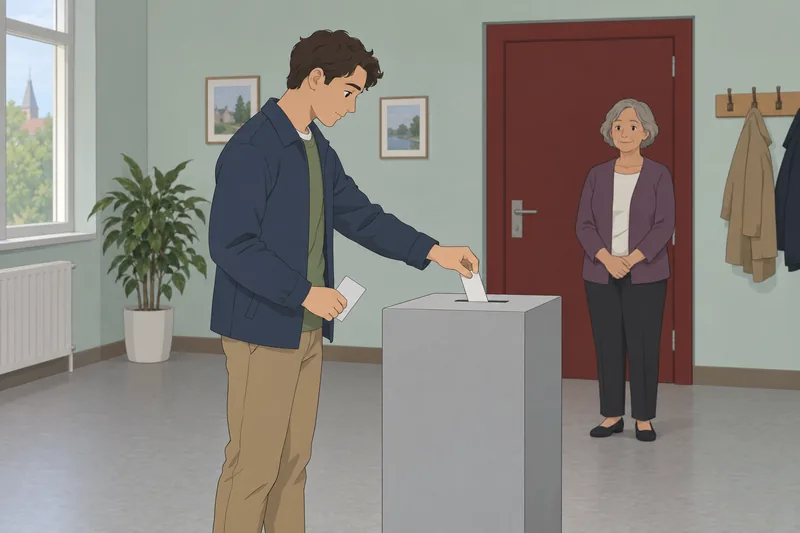 iSideWith Political Quiz shows a ballot choice.