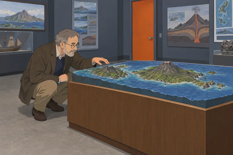 Island Quiz follows a museum globe demonstration.