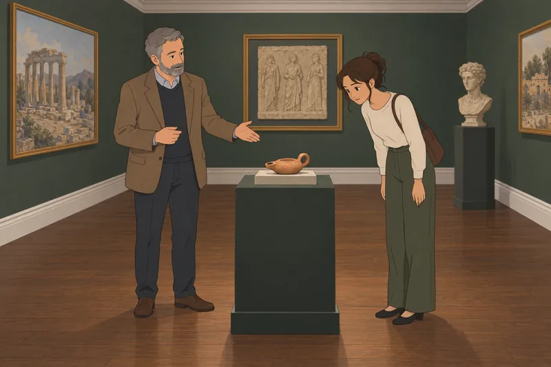 El cuestionario sobre Israel en un museo.