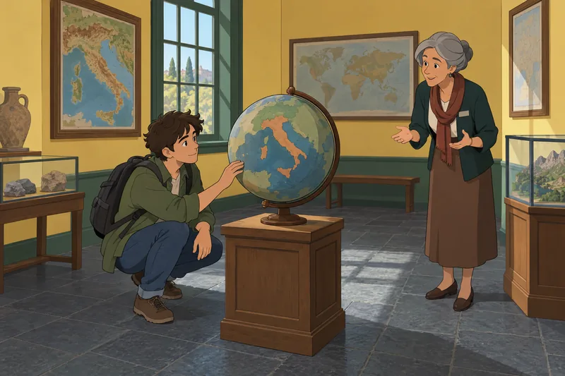 Italian Regions Quiz features a wooden relief map.