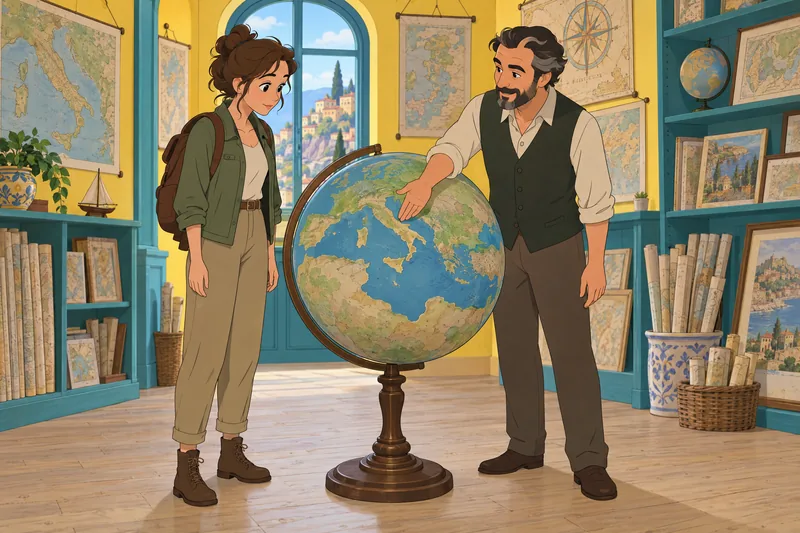 Viaje de conocimientos sobre Italia junto al globo.