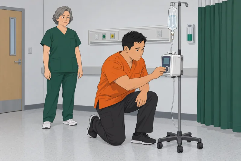IV Calculation Quiz shows infusion-rate practice.