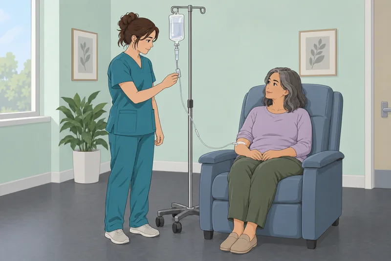El cuestionario sobre terapia muestra una bolsa.