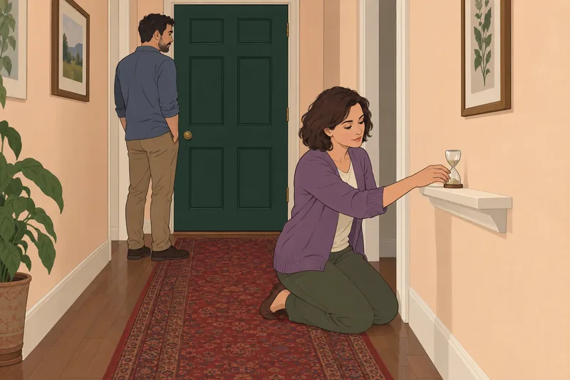 Jaiya Sexologist Quiz shows a quiet doorway talk.