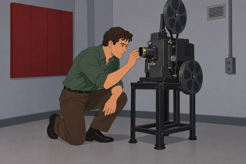 El cuestionario de James muestra un proyector.