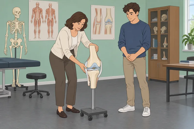 Este cuestionario sobre las articulaciones destaca la rodilla.