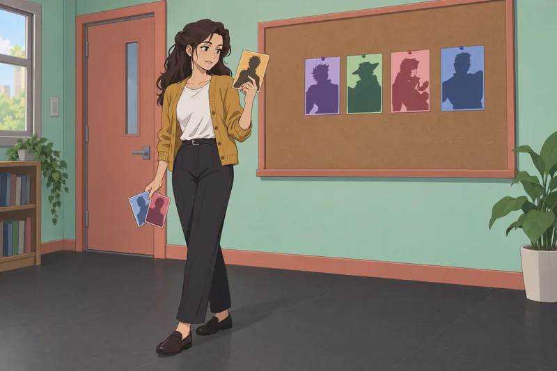Quiz de personajes muestra una elección.