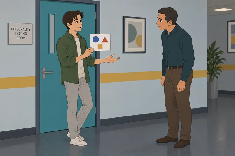 Jordan Peterson Personality reflection in a hallway.