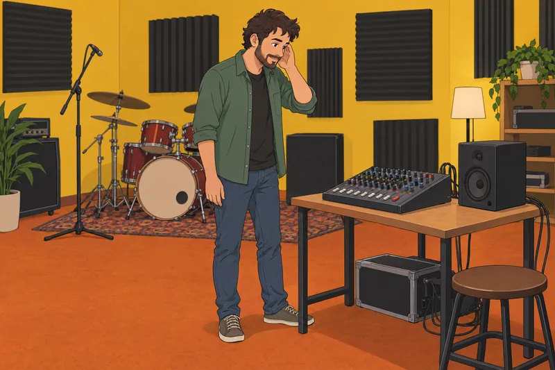 Quiz de Juice en una sala de ensayo.