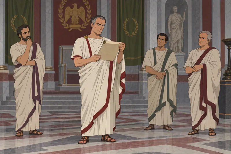 Julius Caesar Act shows a tense petition.