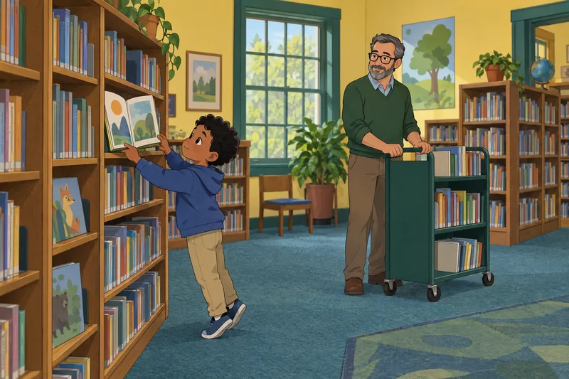 Junie B Jones explores an illustrated book.