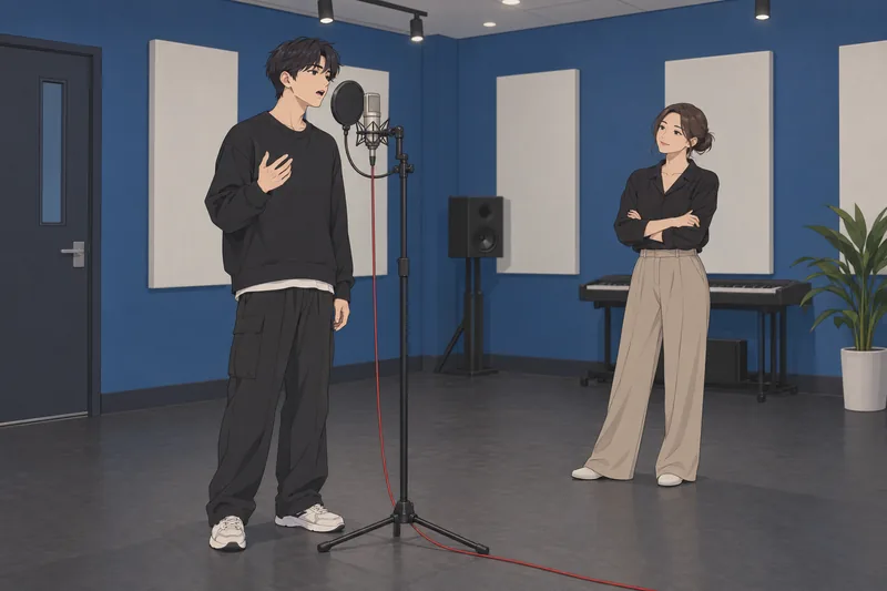 K-Pop Personality Quiz captures precise vocal practice.