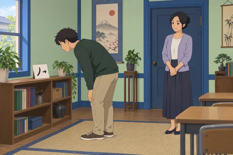 El cuestionario de kanji muestra una tarjeta.