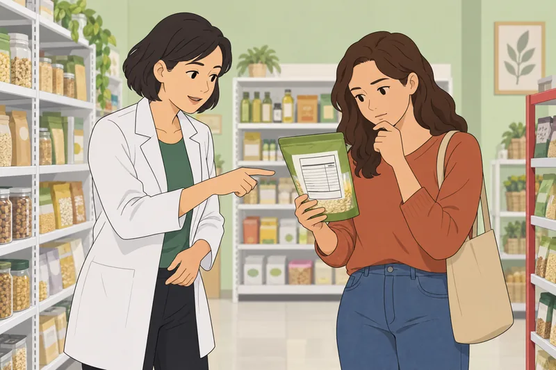 Keto Quiz shows a food-label lesson.