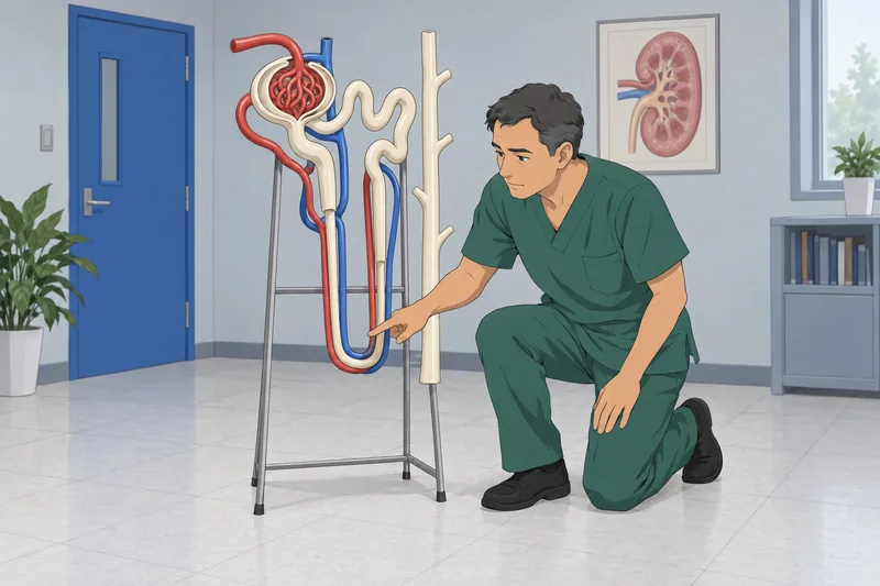 Kidney Anatomy Quiz follows a nephron model.