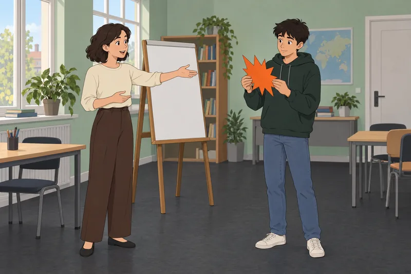 Kiki or Bouba shows a jagged-shape lesson.