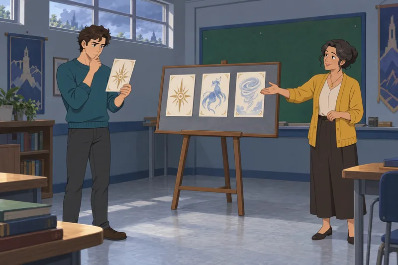 Knights Radiant Quiz in a lore classroom.