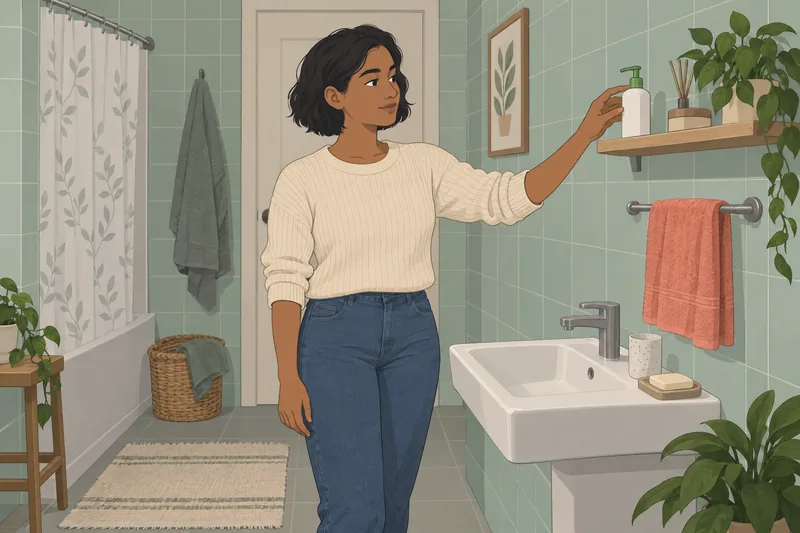 Korean Skincare Quiz shows a woman checking cleanser.