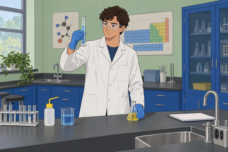 Lab Equipment Quiz measures liquid in class.
