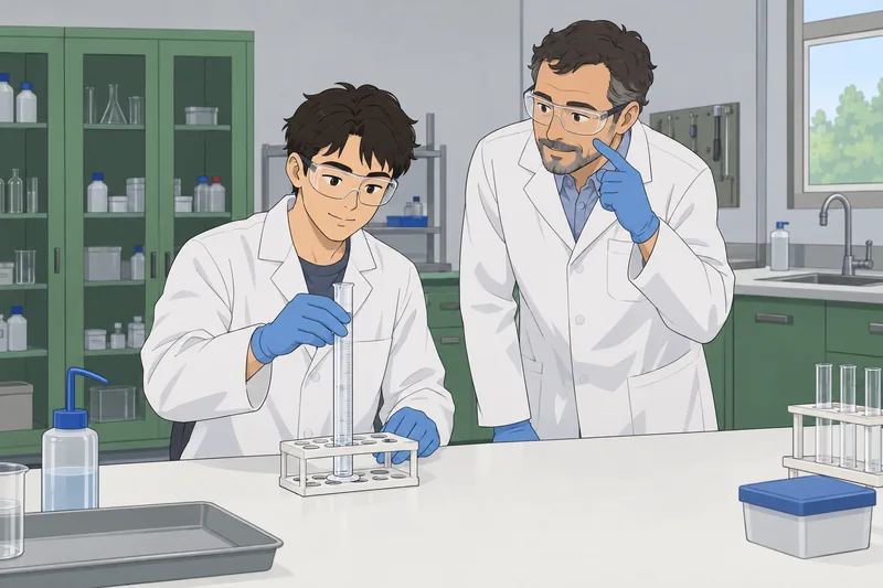 El cuestionario de laboratorio muestra una medición.