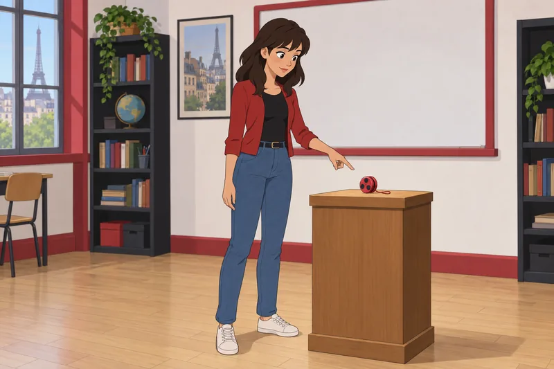 Ladybug and Cat quiz features a spotted yo-yo.