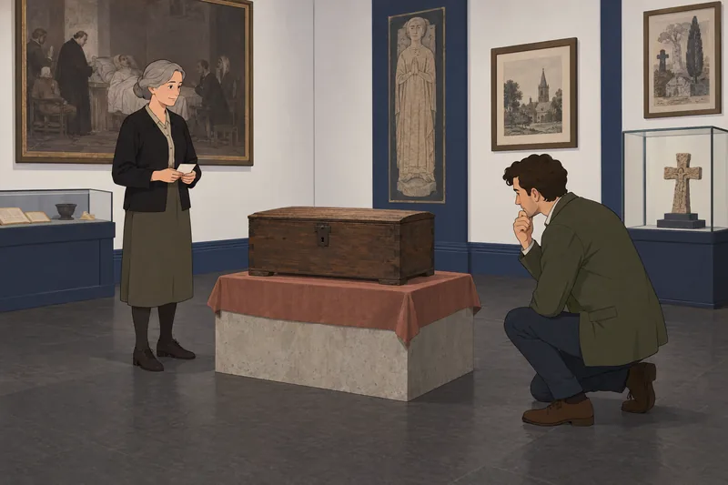 El cuestionario sobre las muestra un arca histórica.