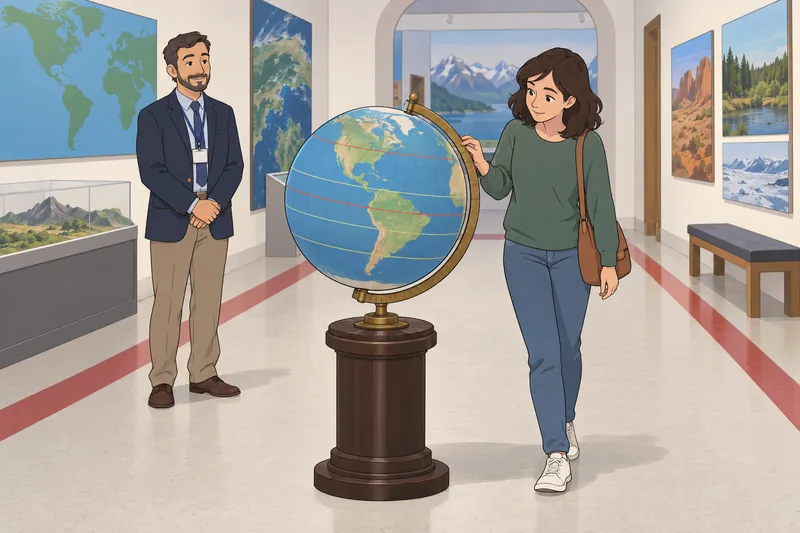 Latitude and Longitude guide a globe lesson.
