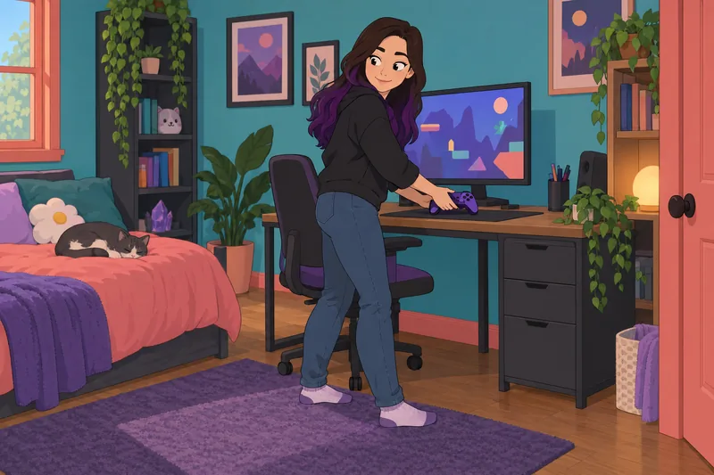 Quiz de LaurenZSide: fan revisa un mando.