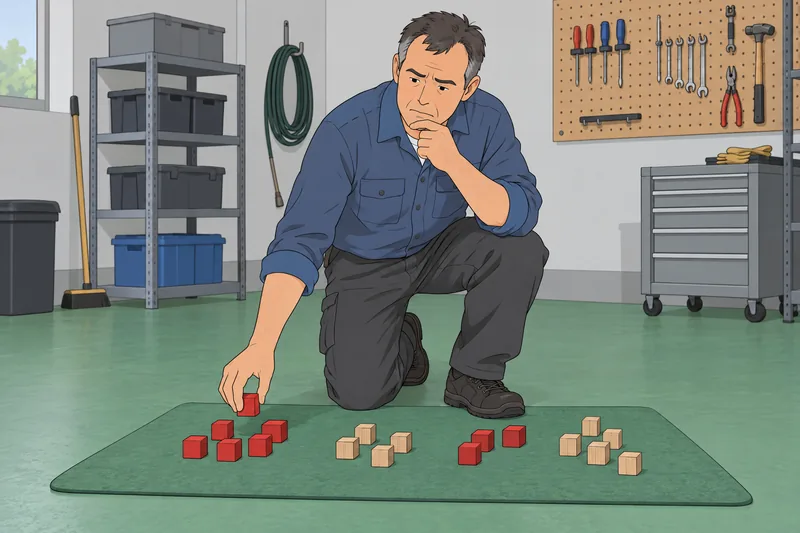 Learning Disability Test shows grouped blocks.
