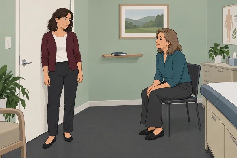 Libido Quiz shows a quiet clinic consultation.