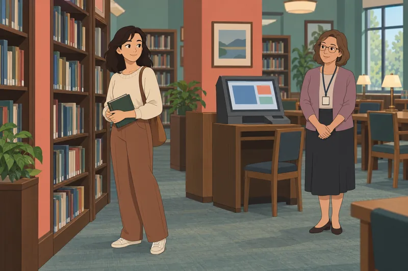 El cuestionario sobre bibliotecas muestra una búsqueda.