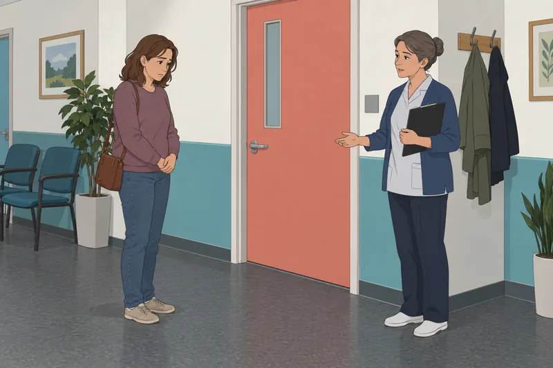Liebowitz Social Anxiety in a clinic hallway.