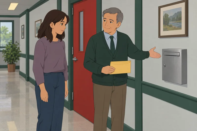 El cuestionario sobre seguros muestra un sobre guardado.