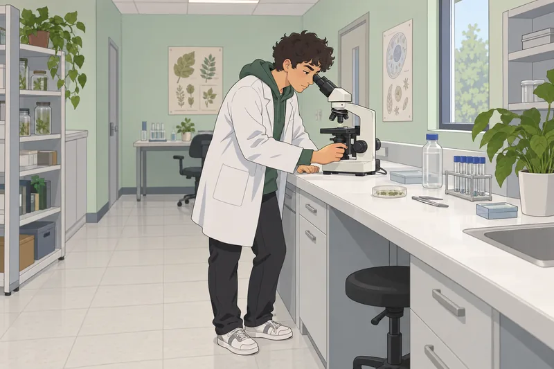 Life Science Quiz shows a student studying cells.