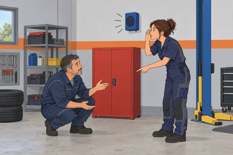 El cuestionario de comprensión muestra un taller.