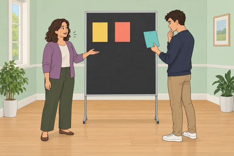 El cuestionario de comprensión muestra una instrucción oral.