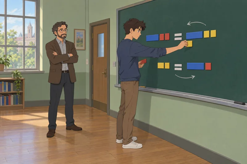 Literal Equations Quiz in a classroom.