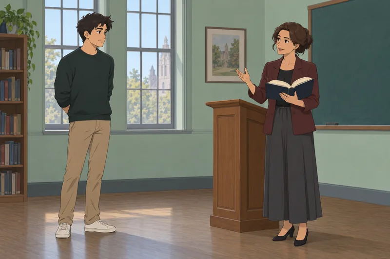 Literature Quiz shows a librarian choosing a novel.