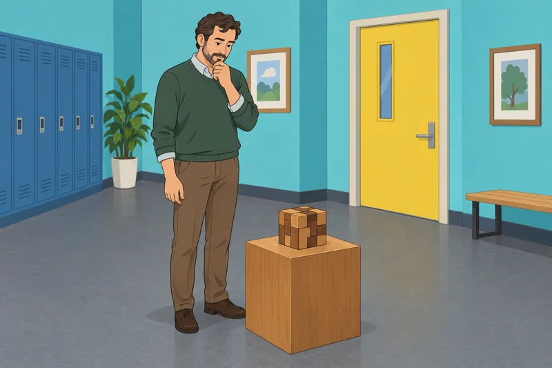 El cuestionario de lógica muestra un cubo.