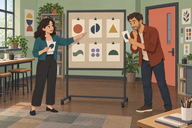 Logo Alphabet Quiz shows abstract clue cards.