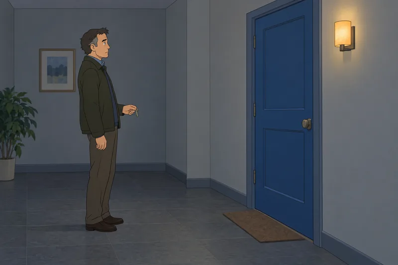 Loneliness Experience Questionnaire shows a closed blue door.