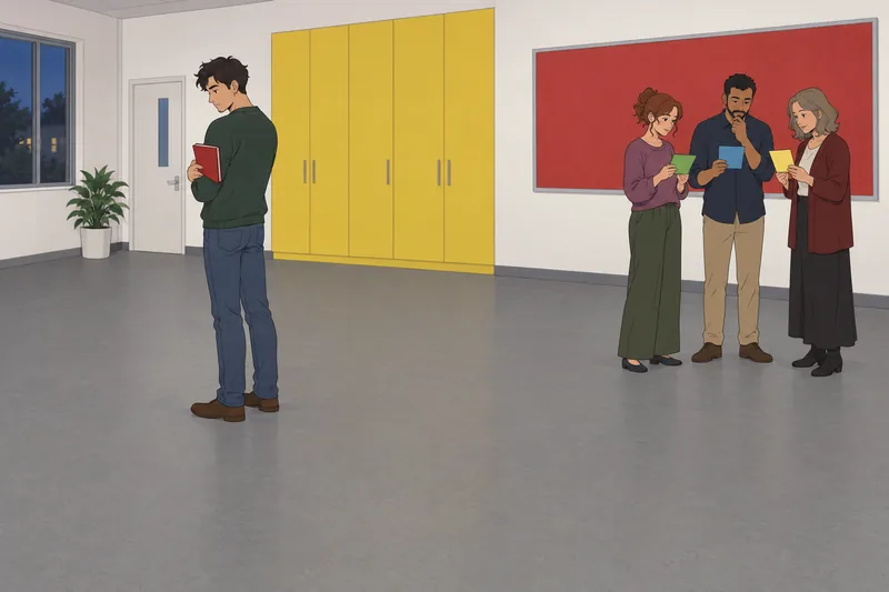 UCLA Loneliness Scale shows a man standing apart.