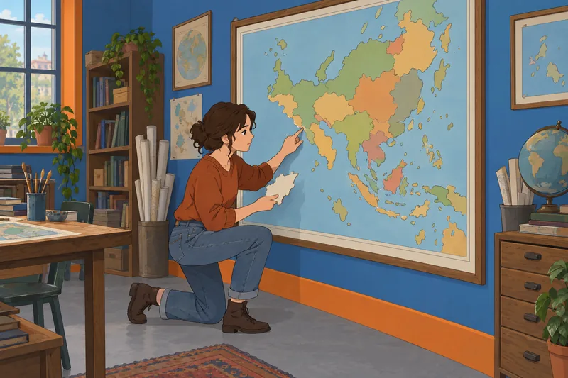Longest Quiz in: learner matches a coastal map.