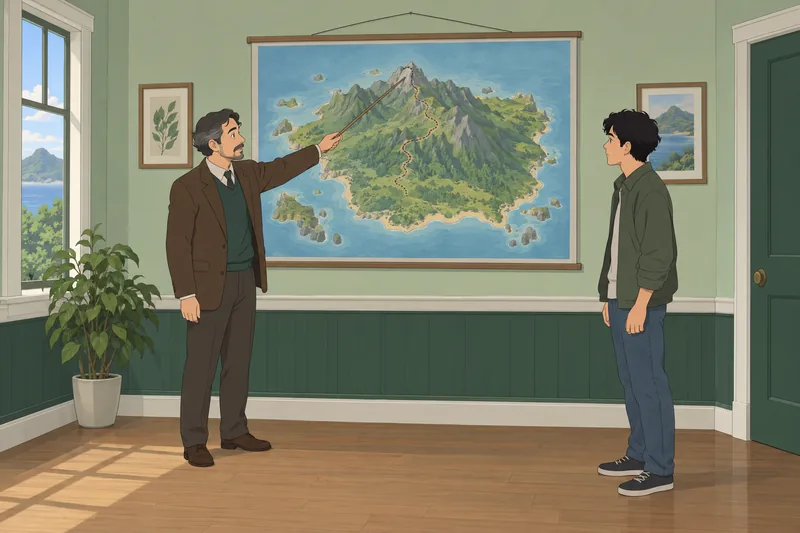 Lord of the chapter map frames close reading.