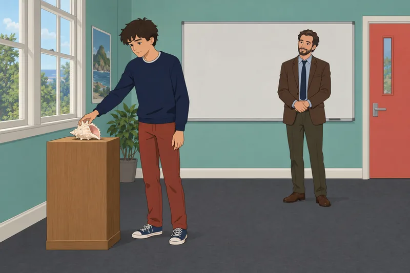 cuestionario sobre El señor: estudiantes estudian una concha.